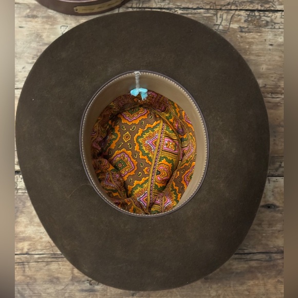 New Teressa Foglia 100x Beaver Felt Cowboy Hat 6 7/8 55 Kemosabe Nick Fouquet - Picture 4 of 5